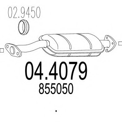 MTS 04.4079 Catalytic Converter